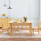 Modern Style Solid Wood Dining Table Brown Round Drop-Leaf Table with 4 Legs Clearhalo ' dining_table' 'Dining Tables & Seating' 'Dining Tables' 'furn' 'furn_dining_table' 'Furniture' 'furniture_dining_table' 'Kitchen & Dining Furniture' 'kitchen&dining_furn' 'kitchen' 'kitchen_dining_table' 3642901