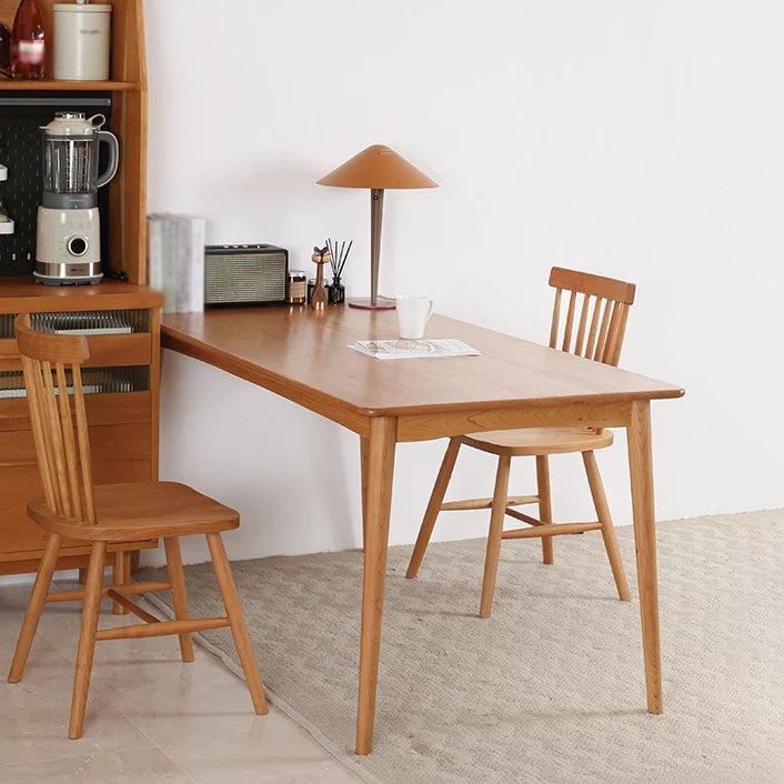 Rectangle Solid Wood Table Modern Dining Table with 4 Legs for Restaurant Clearhalo ' dining_table' 'Dining Tables & Seating' 'Dining Tables' 'furn' 'furn_dining_table' 'Furniture' 'furniture_dining_table' 'Kitchen & Dining Furniture' 'kitchen&dining_furn' 'kitchen' 'kitchen_dining_table' 3642902