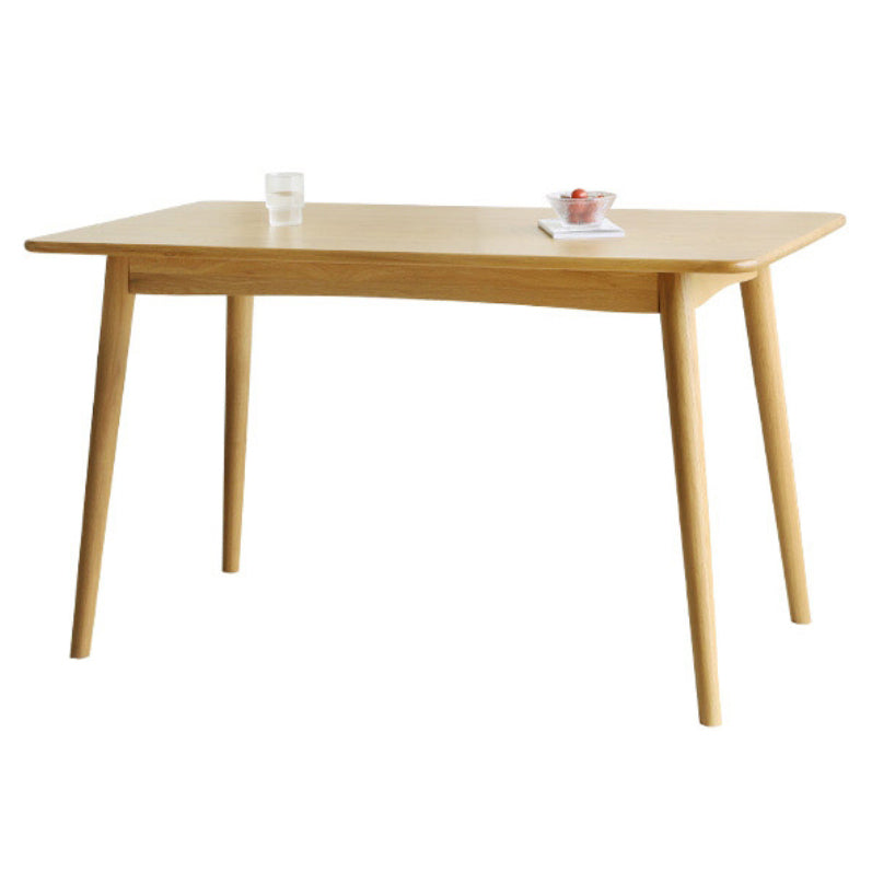 Rectangle Solid Wood Table Modern Dining Table with 4 Legs for Restaurant Natural Without Chairs Clearhalo ' dining_table' 'Dining Tables & Seating' 'Dining Tables' 'furn' 'furn_dining_table' 'Furniture' 'furniture_dining_table' 'Kitchen & Dining Furniture' 'kitchen&dining_furn' 'kitchen' 'kitchen_dining_table' 3642903