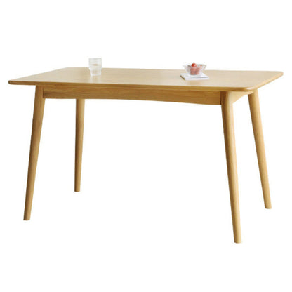 Rectangle Solid Wood Table Modern Dining Table with 4 Legs for Restaurant Natural Without Chairs Clearhalo ' dining_table' 'Dining Tables & Seating' 'Dining Tables' 'furn' 'furn_dining_table' 'Furniture' 'furniture_dining_table' 'Kitchen & Dining Furniture' 'kitchen&dining_furn' 'kitchen' 'kitchen_dining_table' 3642903