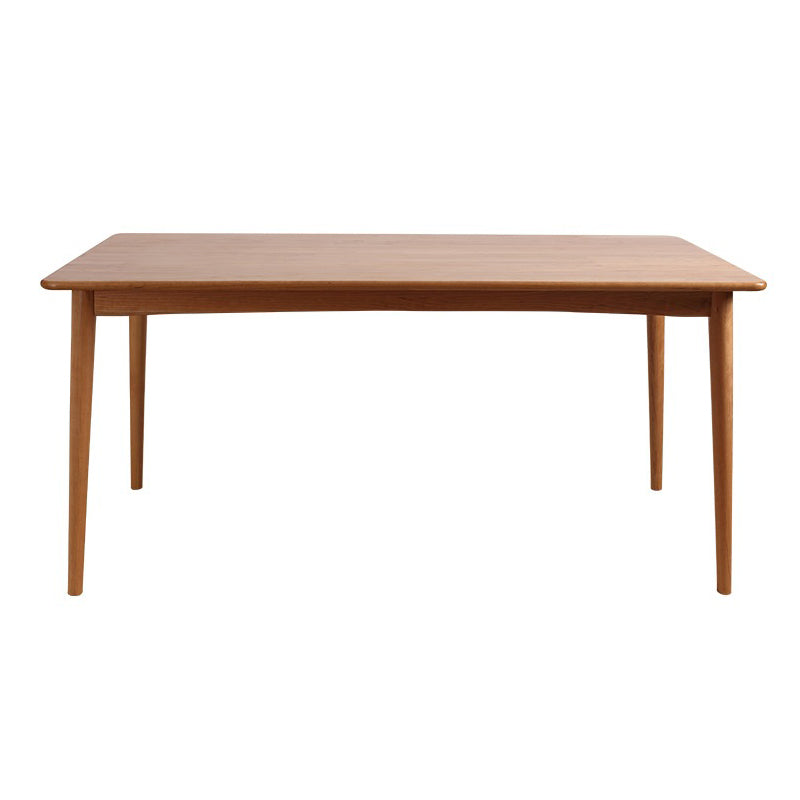 Rectangle Solid Wood Table Modern Dining Table with 4 Legs for Restaurant Brown Without Chairs Clearhalo ' dining_table' 'Dining Tables & Seating' 'Dining Tables' 'furn' 'furn_dining_table' 'Furniture' 'furniture_dining_table' 'Kitchen & Dining Furniture' 'kitchen&dining_furn' 'kitchen' 'kitchen_dining_table' 3642907