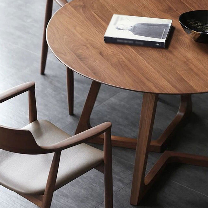 Round Double Pedestal Home Furniture Solid Wood Dining Room Collection Clearhalo ' dining_table' 'Dining Tables & Seating' 'Dining Tables' 'furn' 'furn_dining_table' 'Furniture' 'furniture_dining_table' 'Kitchen & Dining Furniture' 'kitchen&dining_furn' 'kitchen' 'kitchen_dining_table' 3642913