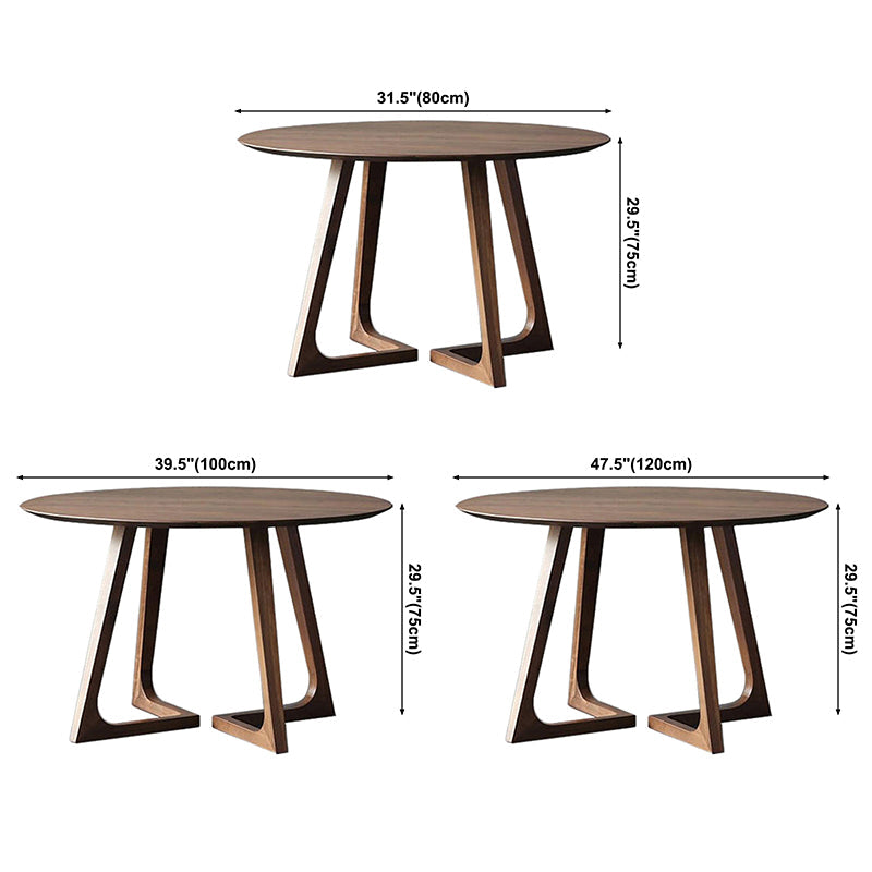 Round Double Pedestal Home Furniture Solid Wood Dining Room Collection Clearhalo ' dining_table' 'Dining Tables & Seating' 'Dining Tables' 'furn' 'furn_dining_table' 'Furniture' 'furniture_dining_table' 'Kitchen & Dining Furniture' 'kitchen&dining_furn' 'kitchen' 'kitchen_dining_table' 3642918