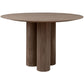 Round Shape Contemporary Dining Table Wood Color Fixed Table of Solid Wood Clearhalo ' dining_table' 'Dining Tables & Seating' 'Dining Tables' 'furn' 'furn_dining_table' 'Furniture' 'furniture_dining_table' 'Kitchen & Dining Furniture' 'kitchen&dining_furn' 'kitchen' 'kitchen_dining_table' 3642924