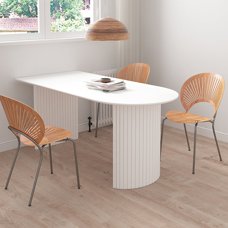 Solid Wood Contemporary Free Form Dining Table Marble Top Table for Kitchen and Dining Room Clearhalo ' dining_table' 'Dining Tables & Seating' 'Dining Tables' 'furn' 'furn_dining_table' 'Furniture' 'furniture_dining_table' 'Kitchen & Dining Furniture' 'kitchen&dining_furn' 'kitchen' 'kitchen_dining_table' 3642933
