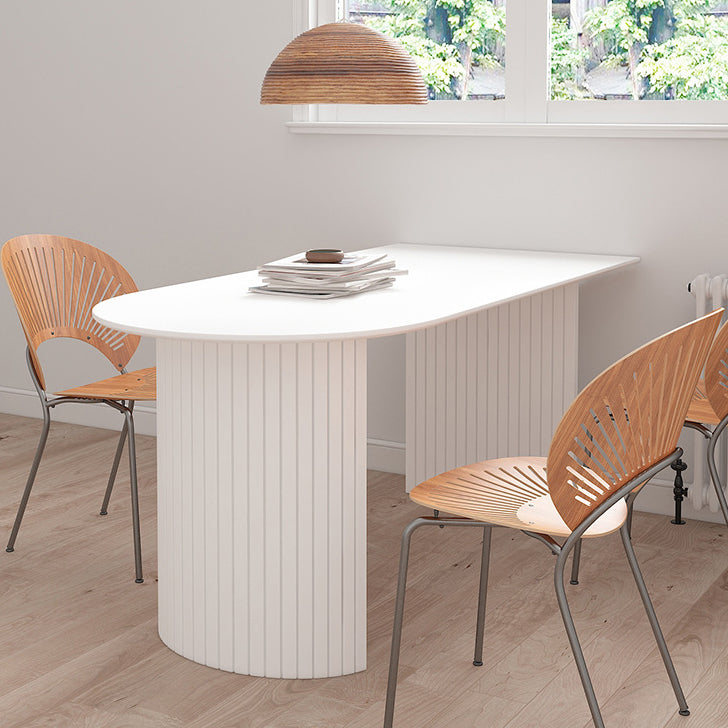 Solid Wood Contemporary Free Form Dining Table Marble Top Table for Kitchen and Dining Room Clearhalo ' dining_table' 'Dining Tables & Seating' 'Dining Tables' 'furn' 'furn_dining_table' 'Furniture' 'furniture_dining_table' 'Kitchen & Dining Furniture' 'kitchen&dining_furn' 'kitchen' 'kitchen_dining_table' 3642934