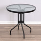 Glass Transparent Dining Table Simplicity 4 Legs Table for Dining Room 27.6"L x 27.6"W x 27.6"H Without Chairs Clearhalo ' dining_table' 'Dining Tables & Seating' 'Dining Tables' 'furn' 'furn_dining_table' 'Furniture' 'furniture_dining_table' 'Kitchen & Dining Furniture' 'kitchen&dining_furn' 'kitchen' 'kitchen_dining_table' 3642941