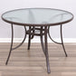 Glass Transparent Dining Table Simplicity 4 Legs Table for Dining Room 41.7"L x 41.7"W x 26.8"H Without Chairs Clearhalo ' dining_table' 'Dining Tables & Seating' 'Dining Tables' 'furn' 'furn_dining_table' 'Furniture' 'furniture_dining_table' 'Kitchen & Dining Furniture' 'kitchen&dining_furn' 'kitchen' 'kitchen_dining_table' 3642943