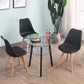 Round 3 Legs Modern Dining Table Transparent Fixed Table of Clear Glass Clearhalo ' dining_table' 'Dining Tables & Seating' 'Dining Tables' 'furn' 'furn_dining_table' 'Furniture' 'furniture_dining_table' 'Kitchen & Dining Furniture' 'kitchen&dining_furn' 'kitchen' 'kitchen_dining_table' 3642950