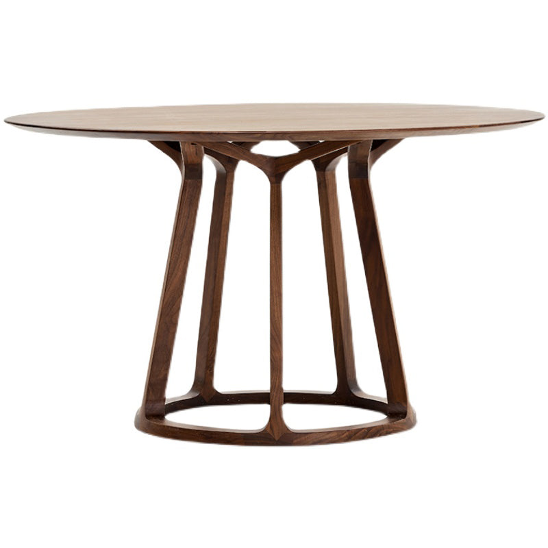 Round Pedestal Table Stone Dining Room Home Furniture with Pine Solid Wood Without Chairs Clearhalo ' dining_table' 'Dining Tables & Seating' 'Dining Tables' 'furn' 'furn_dining_table' 'Furniture' 'furniture_dining_table' 'Kitchen & Dining Furniture' 'kitchen&dining_furn' 'kitchen' 'kitchen_dining_table' 3642972