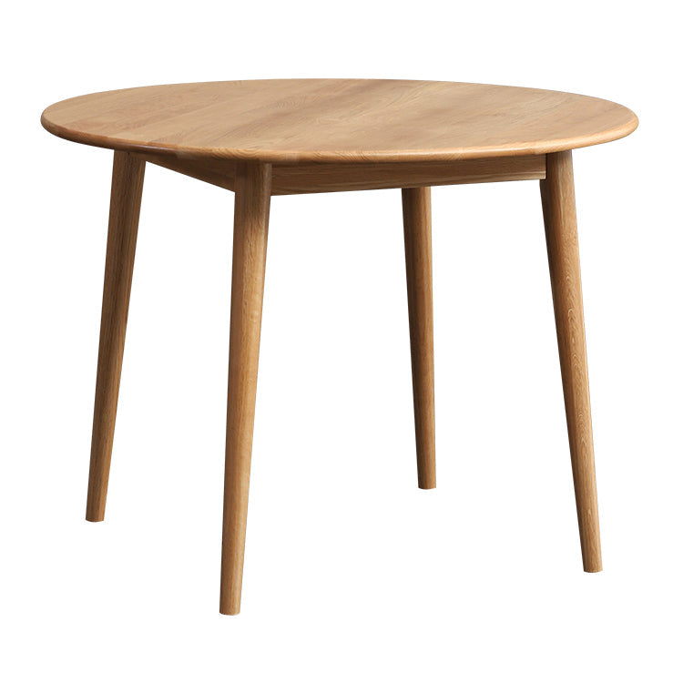 Modern Style Solid Wood Dining Table Round Table with 4 Legs for Coffee Shop Natural Without Chairs Clearhalo ' dining_table' 'Dining Tables & Seating' 'Dining Tables' 'furn' 'furn_dining_table' 'Furniture' 'furniture_dining_table' 'Kitchen & Dining Furniture' 'kitchen&dining_furn' 'kitchen' 'kitchen_dining_table' 3643016
