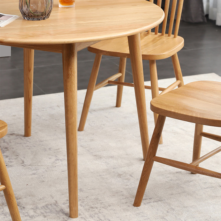 Modern Style Solid Wood Dining Table Round Table with 4 Legs for Coffee Shop Clearhalo ' dining_table' 'Dining Tables & Seating' 'Dining Tables' 'furn' 'furn_dining_table' 'Furniture' 'furniture_dining_table' 'Kitchen & Dining Furniture' 'kitchen&dining_furn' 'kitchen' 'kitchen_dining_table' 3643019