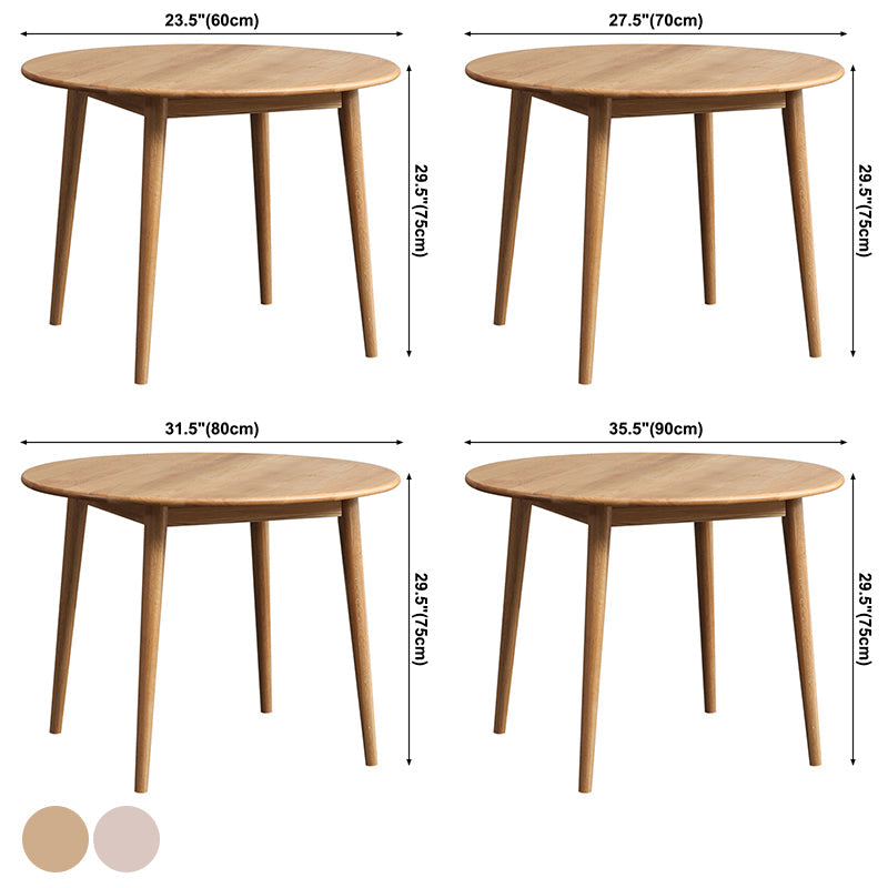 Modern Style Solid Wood Dining Table Round Table with 4 Legs for Coffee Shop Clearhalo ' dining_table' 'Dining Tables & Seating' 'Dining Tables' 'furn' 'furn_dining_table' 'Furniture' 'furniture_dining_table' 'Kitchen & Dining Furniture' 'kitchen&dining_furn' 'kitchen' 'kitchen_dining_table' 3643021