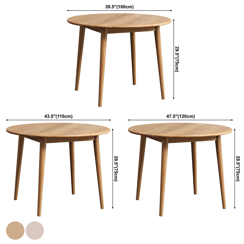 Modern Style Solid Wood Dining Table Round Table with 4 Legs for Coffee Shop Clearhalo ' dining_table' 'Dining Tables & Seating' 'Dining Tables' 'furn' 'furn_dining_table' 'Furniture' 'furniture_dining_table' 'Kitchen & Dining Furniture' 'kitchen&dining_furn' 'kitchen' 'kitchen_dining_table' 3643022