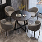 Round Double Pedestal Dining Site Table Contemporary Dinette Table for Home Clearhalo ' dining_table' 'Dining Tables & Seating' 'Dining Tables' 'furn' 'furn_dining_table' 'Furniture' 'furniture_dining_table' 'Kitchen & Dining Furniture' 'kitchen&dining_furn' 'kitchen' 'kitchen_dining_table' 3643043