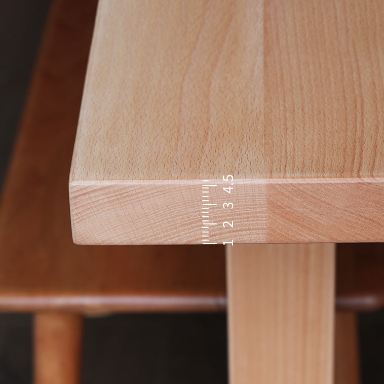 Solid Wood Rectangle Dining Table Modern Contemporary Kitchen Wood Table with Trestle Base Clearhalo ' dining_table' 'Dining Tables & Seating' 'Dining Tables' 'Furniture' 'furniture_dining_table' 'Kitchen & Dining Furniture' 'kitchen&dining_furn' 'kitchen' 'kitchen_dining_table' 3643097