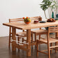 Solid Wood Rectangle Dining Table Modern Contemporary Kitchen Wood Table with Trestle Base Clearhalo ' dining_table' 'Dining Tables & Seating' 'Dining Tables' 'Furniture' 'furniture_dining_table' 'Kitchen & Dining Furniture' 'kitchen&dining_furn' 'kitchen' 'kitchen_dining_table' 3643099