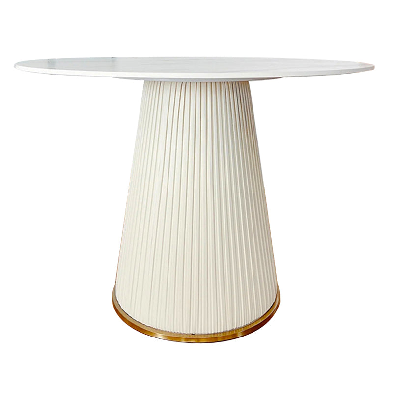 Stone Dining Room Collection Contemporary Round Dining Table for Kitchen Home Without Chairs Clearhalo ' dining_table' 'Dining Tables & Seating' 'Dining Tables' 'furn' 'furn_dining_table' 'Furniture' 'furniture_dining_table' 'Kitchen & Dining Furniture' 'kitchen&dining_furn' 'kitchen' 'kitchen_dining_table' 3643112