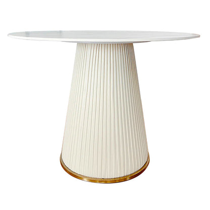 Stone Dining Room Collection Contemporary Round Dining Table for Kitchen Home Without Chairs Clearhalo ' dining_table' 'Dining Tables & Seating' 'Dining Tables' 'furn' 'furn_dining_table' 'Furniture' 'furniture_dining_table' 'Kitchen & Dining Furniture' 'kitchen&dining_furn' 'kitchen' 'kitchen_dining_table' 3643112