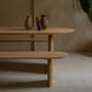 Oval Double Pedestal Modern Dining Table Wood Color Fixed Table of Solid Wood Clearhalo ' dining_table' 'Dining Tables & Seating' 'Dining Tables' 'furn' 'furn_dining_table' 'Furniture' 'furniture_dining_table' 'Kitchen & Dining Furniture' 'kitchen&dining_furn' 'kitchen' 'kitchen_dining_table' 3643117