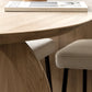 Oval Double Pedestal Modern Dining Table Wood Color Fixed Table of Solid Wood Clearhalo ' dining_table' 'Dining Tables & Seating' 'Dining Tables' 'furn' 'furn_dining_table' 'Furniture' 'furniture_dining_table' 'Kitchen & Dining Furniture' 'kitchen&dining_furn' 'kitchen' 'kitchen_dining_table' 3643122
