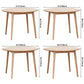 Round Pine Solid Wood Table Modern Dining Table with 4 Legs for Restaurant Clearhalo ' dining_table' 'Dining Tables & Seating' 'Dining Tables' 'furn' 'furn_dining_table' 'Furniture' 'furniture_dining_table' 'Kitchen & Dining Furniture' 'kitchen&dining_furn' 'kitchen' 'kitchen_dining_table' 3643145