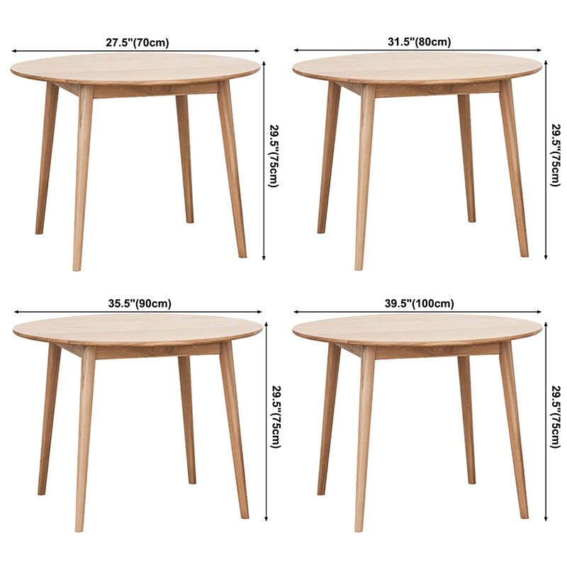 Round Pine Solid Wood Table Modern Dining Table with 4 Legs for Restaurant Clearhalo ' dining_table' 'Dining Tables & Seating' 'Dining Tables' 'furn' 'furn_dining_table' 'Furniture' 'furniture_dining_table' 'Kitchen & Dining Furniture' 'kitchen&dining_furn' 'kitchen' 'kitchen_dining_table' 3643145