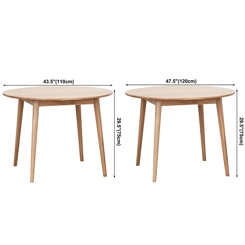 Round Pine Solid Wood Table Modern Dining Table with 4 Legs for Restaurant Clearhalo ' dining_table' 'Dining Tables & Seating' 'Dining Tables' 'furn' 'furn_dining_table' 'Furniture' 'furniture_dining_table' 'Kitchen & Dining Furniture' 'kitchen&dining_furn' 'kitchen' 'kitchen_dining_table' 3643146