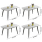 Modern Style Sintered Stone Dining Table White Round Table with Black Legs Clearhalo ' dining_table' 'Dining Tables & Seating' 'Dining Tables' 'furn' 'furn_dining_table' 'Furniture' 'furniture_dining_table' 'Kitchen & Dining Furniture' 'kitchen&dining_furn' 'kitchen' 'kitchen_dining_table' 3643157