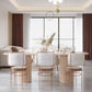 Oval Double Pedestal Modern Dining Table White Fixed Table with Solid Wood Clearhalo ' dining_table' 'Dining Tables & Seating' 'Dining Tables' 'furn' 'furn_dining_table' 'Furniture' 'furniture_dining_table' 'Kitchen & Dining Furniture' 'kitchen&dining_furn' 'kitchen' 'kitchen_dining_table' 3643159