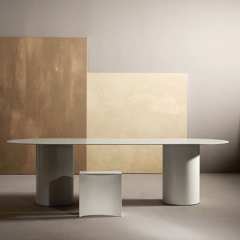 Solid Wood Contemporary Oval Dining Table Wood Top Table for Dining Room and Kitchen Clearhalo ' dining_table' 'Dining Tables & Seating' 'Dining Tables' 'furn' 'furn_dining_table' 'Furniture' 'furniture_dining_table' 'Kitchen & Dining Furniture' 'kitchen&dining_furn' 'kitchen' 'kitchen_dining_table' 3643183