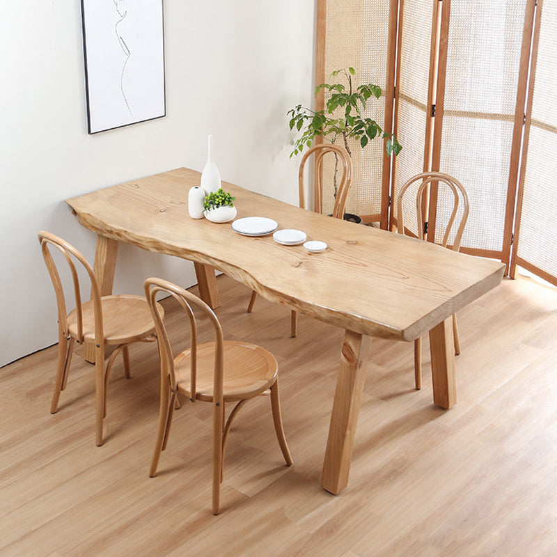 Rectangle Pine Solid Wood Table Minimalist Dining Table with 4 Legs for Restaurant Clearhalo ' dining_table' 'Dining Tables & Seating' 'Dining Tables' 'furn' 'furn_dining_table' 'Furniture' 'furniture_dining_table' 'Kitchen & Dining Furniture' 'kitchen&dining_furn' 'kitchen' 'kitchen_dining_table' 3643194