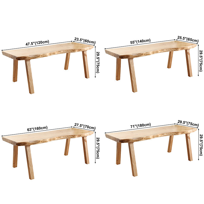 Rectangle Pine Solid Wood Table Minimalist Dining Table with 4 Legs for Restaurant Clearhalo ' dining_table' 'Dining Tables & Seating' 'Dining Tables' 'furn' 'furn_dining_table' 'Furniture' 'furniture_dining_table' 'Kitchen & Dining Furniture' 'kitchen&dining_furn' 'kitchen' 'kitchen_dining_table' 3643198