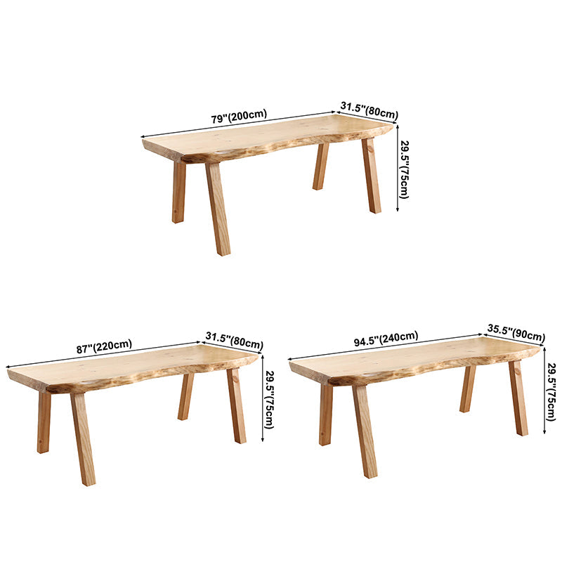 Rectangle Pine Solid Wood Table Minimalist Dining Table with 4 Legs for Restaurant Clearhalo ' dining_table' 'Dining Tables & Seating' 'Dining Tables' 'furn' 'furn_dining_table' 'Furniture' 'furniture_dining_table' 'Kitchen & Dining Furniture' 'kitchen&dining_furn' 'kitchen' 'kitchen_dining_table' 3643199