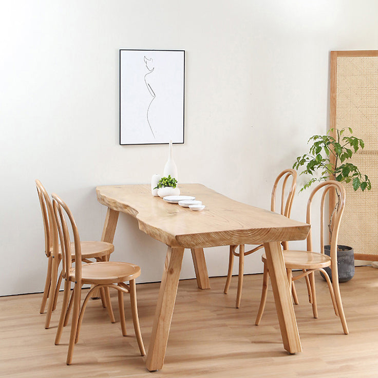Rectangle Pine Solid Wood Table Minimalist Dining Table with 4 Legs for Restaurant Clearhalo ' dining_table' 'Dining Tables & Seating' 'Dining Tables' 'furn' 'furn_dining_table' 'Furniture' 'furniture_dining_table' 'Kitchen & Dining Furniture' 'kitchen&dining_furn' 'kitchen' 'kitchen_dining_table' 3643202