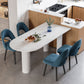 Solid Wood Contemporary Free Form Dining Table Sintered Stone Table for Dining Room Clearhalo ' dining_table' 'Dining Tables & Seating' 'Dining Tables' 'furn' 'furn_dining_table' 'Furniture' 'furniture_dining_table' 'Kitchen & Dining Furniture' 'kitchen&dining_furn' 'kitchen' 'kitchen_dining_table' 3643203