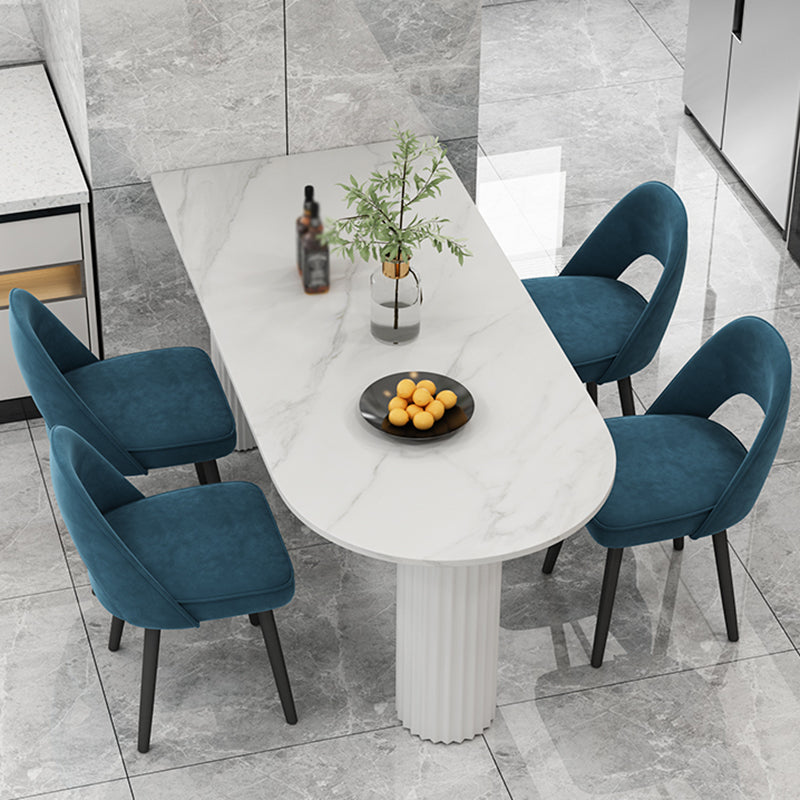 Solid Wood Contemporary Free Form Dining Table Sintered Stone Table for Dining Room Clearhalo ' dining_table' 'Dining Tables & Seating' 'Dining Tables' 'furn' 'furn_dining_table' 'Furniture' 'furniture_dining_table' 'Kitchen & Dining Furniture' 'kitchen&dining_furn' 'kitchen' 'kitchen_dining_table' 3643204