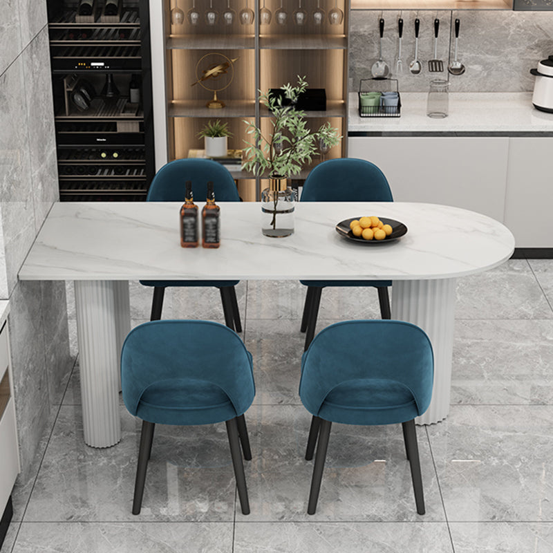 Solid Wood Contemporary Free Form Dining Table Sintered Stone Table for Dining Room Clearhalo ' dining_table' 'Dining Tables & Seating' 'Dining Tables' 'furn' 'furn_dining_table' 'Furniture' 'furniture_dining_table' 'Kitchen & Dining Furniture' 'kitchen&dining_furn' 'kitchen' 'kitchen_dining_table' 3643206