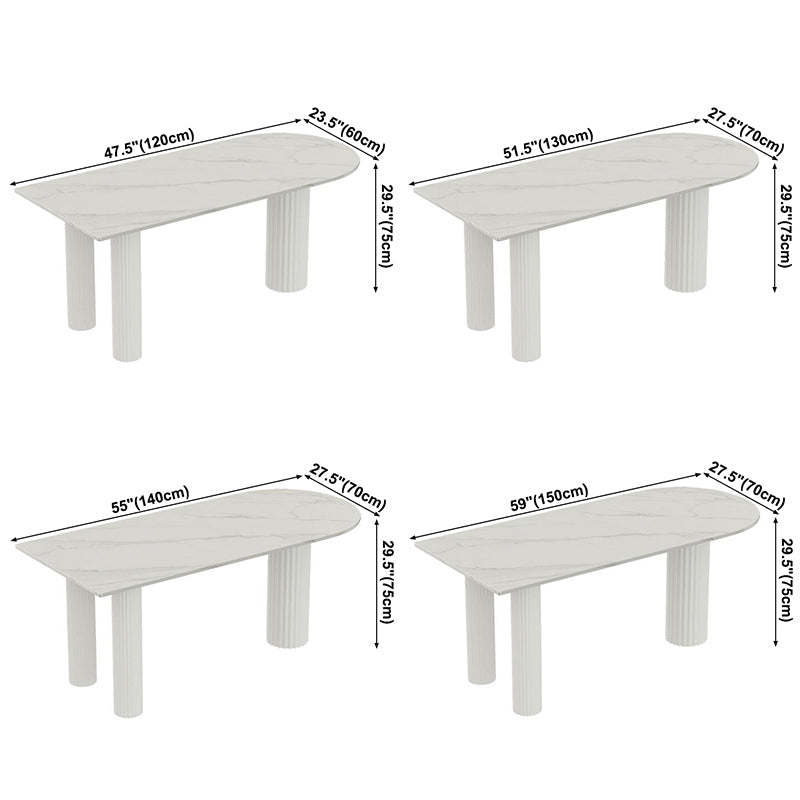 Solid Wood Contemporary Free Form Dining Table Sintered Stone Table for Dining Room Clearhalo ' dining_table' 'Dining Tables & Seating' 'Dining Tables' 'furn' 'furn_dining_table' 'Furniture' 'furniture_dining_table' 'Kitchen & Dining Furniture' 'kitchen&dining_furn' 'kitchen' 'kitchen_dining_table' 3643208