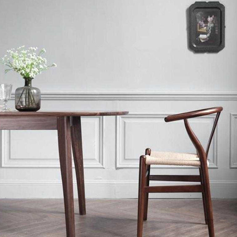 Contemporary Oval Dining Table Pine Solid Wood Table with 4 Legs for Dining Room Clearhalo ' dining_table' 'Dining Tables & Seating' 'Dining Tables' 'furn' 'furn_dining_table' 'Furniture' 'furniture_dining_table' 'Kitchen & Dining Furniture' 'kitchen&dining_furn' 'kitchen' 'kitchen_dining_table' 3643213
