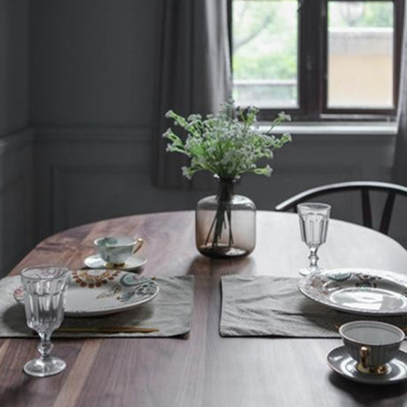 Contemporary Oval Dining Table Pine Solid Wood Table with 4 Legs for Dining Room Clearhalo ' dining_table' 'Dining Tables & Seating' 'Dining Tables' 'furn' 'furn_dining_table' 'Furniture' 'furniture_dining_table' 'Kitchen & Dining Furniture' 'kitchen&dining_furn' 'kitchen' 'kitchen_dining_table' 3643215