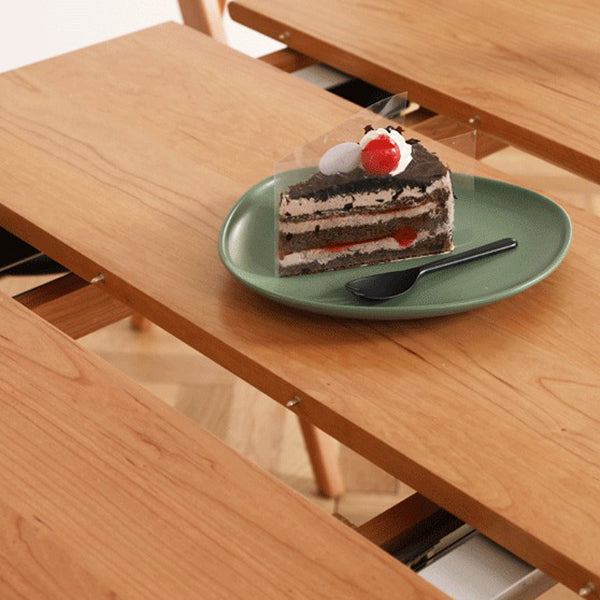 Rectangle Solid Wood Foldable Table Modern Dining Table with 4 Legs for Restaurant Clearhalo ' dining_table' 'Dining Tables & Seating' 'Dining Tables' 'furn' 'furn_dining_table' 'Furniture' 'furniture_dining_table' 'Kitchen & Dining Furniture' 'kitchen&dining_furn' 'kitchen' 'kitchen_dining_table' 3643231