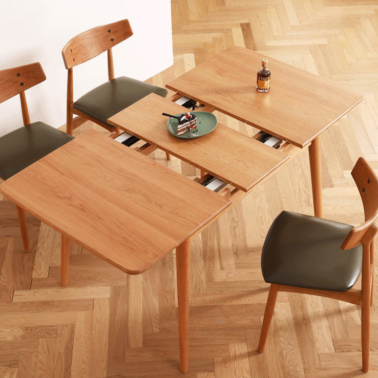 Rectangle Solid Wood Foldable Table Modern Dining Table with 4 Legs for Restaurant Clearhalo ' dining_table' 'Dining Tables & Seating' 'Dining Tables' 'furn' 'furn_dining_table' 'Furniture' 'furniture_dining_table' 'Kitchen & Dining Furniture' 'kitchen&dining_furn' 'kitchen' 'kitchen_dining_table' 3643232