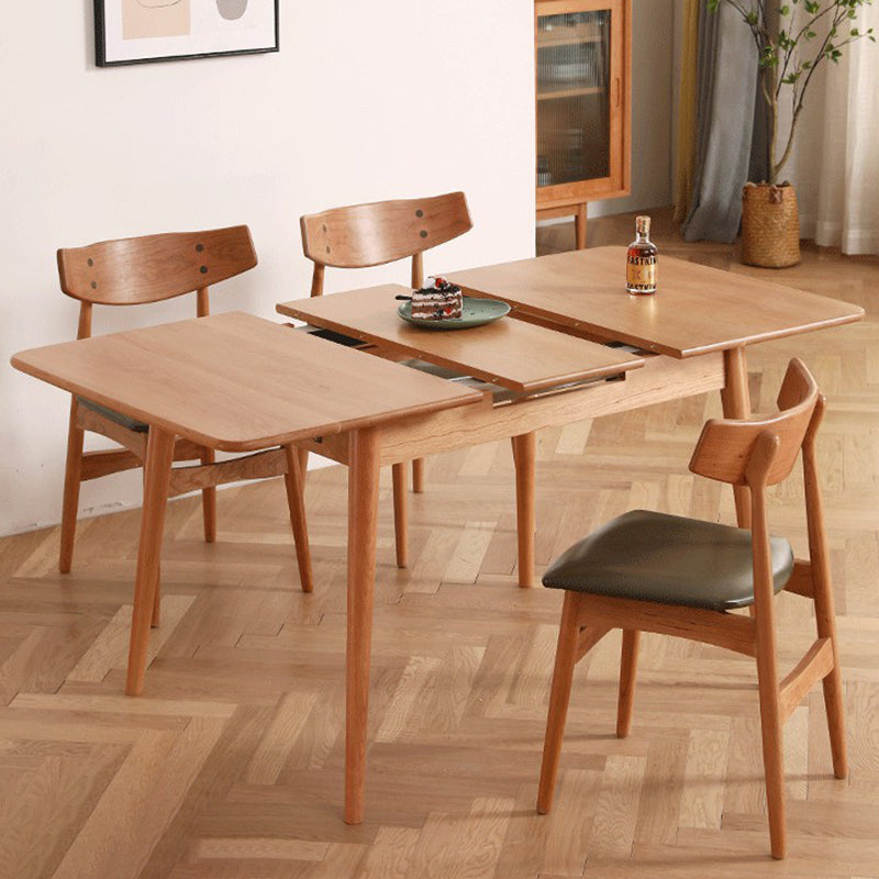 Rectangle Solid Wood Foldable Table Modern Dining Table with 4 Legs for Restaurant Clearhalo ' dining_table' 'Dining Tables & Seating' 'Dining Tables' 'furn' 'furn_dining_table' 'Furniture' 'furniture_dining_table' 'Kitchen & Dining Furniture' 'kitchen&dining_furn' 'kitchen' 'kitchen_dining_table' 3643236
