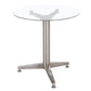 Clear Tempered Glass Dining Table Contemporary Dining Site Table with Tripod Base Clear Without Chairs Clearhalo ' dining_table' 'Dining Tables & Seating' 'Dining Tables' 'furn' 'furn_dining_table' 'Furniture' 'furniture_dining_table' 'Kitchen & Dining Furniture' 'kitchen&dining_furn' 'kitchen' 'kitchen_dining_table' 3643261