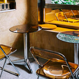 Clear Tempered Glass Dining Table Contemporary Dining Site Table with Tripod Base Clearhalo ' dining_table' 'Dining Tables & Seating' 'Dining Tables' 'furn' 'furn_dining_table' 'Furniture' 'furniture_dining_table' 'Kitchen & Dining Furniture' 'kitchen&dining_furn' 'kitchen' 'kitchen_dining_table' 3643267