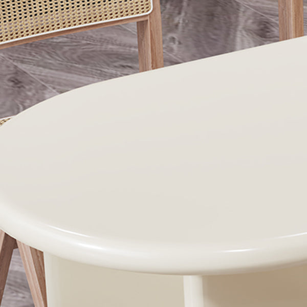 Solid Wood Contemporary Oval Dining Table Wood Top Table for Dining Room Clearhalo ' dining_table' 'Dining Tables & Seating' 'Dining Tables' 'furn' 'furn_dining_table' 'Furniture' 'furniture_dining_table' 'Kitchen & Dining Furniture' 'kitchen&dining_furn' 'kitchen' 'kitchen_dining_table' 3643286