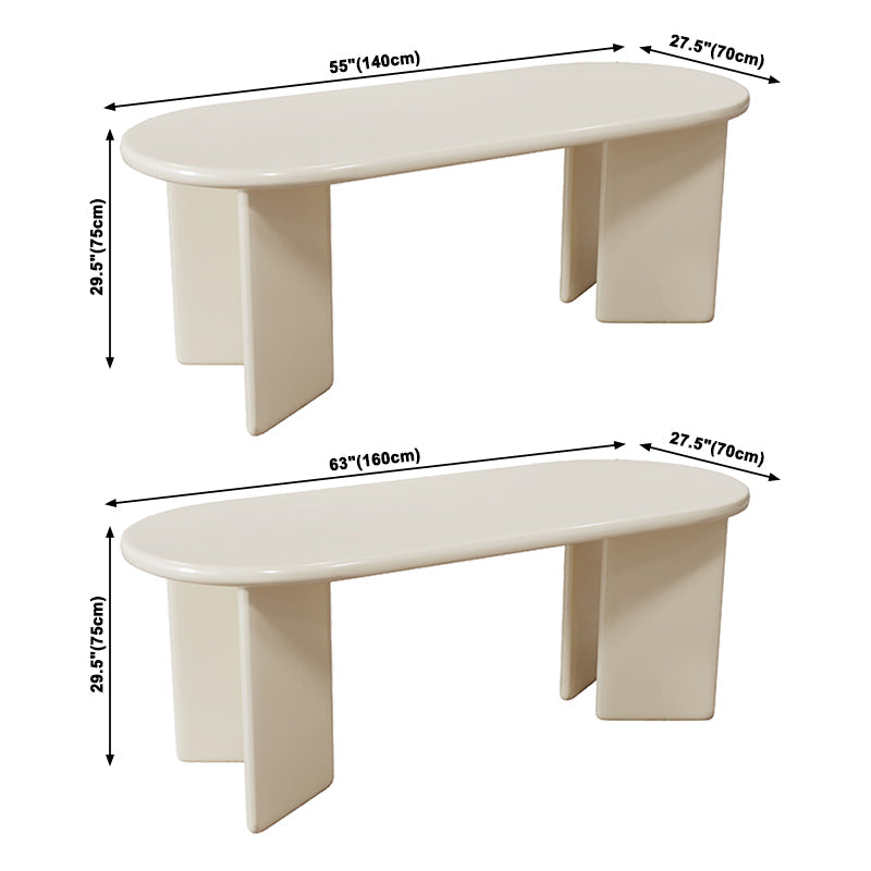 Solid Wood Contemporary Oval Dining Table Wood Top Table for Dining Room Clearhalo ' dining_table' 'Dining Tables & Seating' 'Dining Tables' 'furn' 'furn_dining_table' 'Furniture' 'furniture_dining_table' 'Kitchen & Dining Furniture' 'kitchen&dining_furn' 'kitchen' 'kitchen_dining_table' 3643290