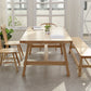 Rectangle Pine Solid Wood Table Modern Indoor Dining Table with Trestle Base for Restaurant Clearhalo ' dining_table' 'Dining Tables & Seating' 'Dining Tables' 'furn' 'furn_dining_table' 'Furniture' 'furniture_dining_table' 'Kitchen & Dining Furniture' 'kitchen&dining_furn' 'kitchen' 'kitchen_dining_table' 3643320