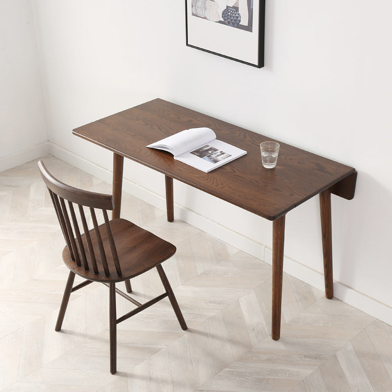 Rectangle White Oak Solid Wood Table Foldable Dining Table with 4 Legs for Restaurant Clearhalo ' dining_table' 'Dining Tables & Seating' 'Dining Tables' 'furn' 'furn_dining_table' 'Furniture' 'furniture_dining_table' 'Kitchen & Dining Furniture' 'kitchen&dining_furn' 'kitchen' 'kitchen_dining_table' 3643341